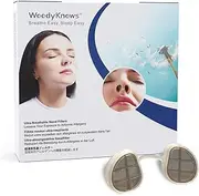 WoodyKnows 3 Ultra-Breathable Nasal Filters with 12 Pairs of Replacement Filters, seasonal and dust allergies aid (Round, X-Large, 3 Filters+12 Replacements)