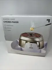 SHARPER IMAGE Electric Tabletop S'mores Maker for Indoors, 6 Piece Set