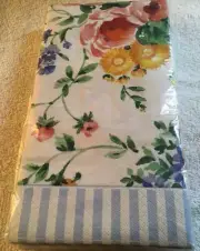 C.R. Gibson - Multi-Colored Floral Strips 16 3-Ply Guest Towels Paper Napkins