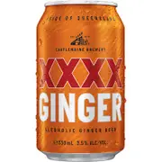 XXXX Ginger Beer Can 330mL