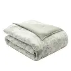 - Comforter Set, Reversible Cotton Bedding, Includes Queen Sage/Off White