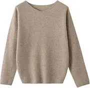 [Generic] Wool Women Sweater O-Neck Pullover Knitwear Casual Loose Style Sweater Long Sleeve Jumper Tops