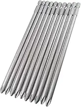 Wolfride 10pcs PH2 Long Magnetic Phillips Driver Bits 1/4 Inch Hex Shank Phillips Head Drill Bit Set Cross head screwdriver bits |5.9 Inch Length