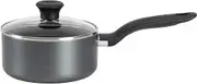 T-fal B16790 Initiatives Nonstick Inside and Out Sauce Pan with Glass Lid Cover Cookware, 3-Quart, Gray