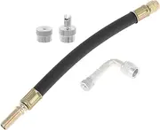 X AUTOHAUX 1 Set 90 Degree Copper Tire Valve Extension with Flexible Plastic 180mm Tyre Valve Stem Extender for Car Motorcycle RV Truck Bike