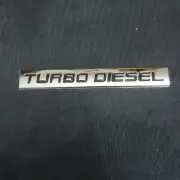 1x Chrome Black TURBO DIESEL Metal Badge Decal Emblem Sticker Limited 3D Premium (for: Subaru)