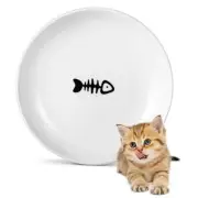 Ceramic Cat Food Plates: Cat Wet Food Bowls/Whisker Fatigue Cat Dishes &