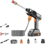 Electric Pressure Washer, Wash Machine, Cordless Portable 21V with Nozzle Pressure Washer for Home Car Patio Automotive