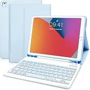 for iPad 6th Generation Case with Keyboard, Keyboard Case for iPad 6th Gen 2018, iPad 5th Gen 2017, iPad Pro 9.7, iPad Air 2, iPad Air 1 - Protective Cover with Detachable Keyboard, Blue