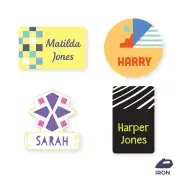 Iron On Labels - Pattern Shape