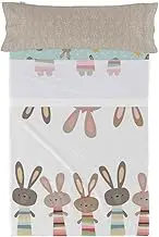 HappyFriday Moshi Moshi Rabbit Family Bedding Set Multicolor 80/90 Bed 2 Pieces