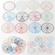 12pc Math Fraction Circles for Children Kids Student School Educational Toy*UU