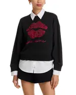 Cinq a Sept Je T'aime Justina Pullover Sweatshirt