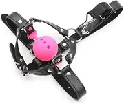 Silicone ball gag 40MM 45MM 50MM Silicone Mouth Gag Nose Hook Harness Bondage Restraints Sex Toys for Couples Hollow Gag Ball