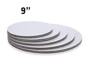 9" Inch White Round Cardboard Cake Board
