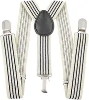 [Oshhni] Kids Suspenders Adjustable Braces Adjustable Tuxedo Suspenders Pants Suspender for Boys, Girls, Dance Costume Jeans Wedding