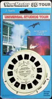 UNIVERSAL STUDIOS TOUR Hollywood #2 1984 3d View-Master 3 Reel Set NEW SEALED