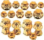 Motorcycle Accessories Engine Nut Cap Set Gold Screw Cap Covers for Modificati