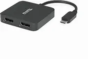 Plugable USB C to HDMI Adapter for Dual Monitors, 4K 60Hz USB C Hub for Windows and Chromebook, Driverless