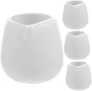 OHPHCALL 4Pcs Ceramic Dipping Sauce Cups Gravy Serving Boat for Condiments for Dinners Parties and Home Style for All Occasions