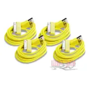 4 6FT USB SYNC DATA POWER CHARGER CABLE APPLE IPAD IPHONE 4S 4 IPOD TOUCH YELLOW