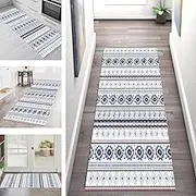 Very Long Hallway Hall Runner Narrow Rugs Non Slip Durable Carpet Runners 1m 1.5m 2m 2.5m 300cm 3.5m 4m 4.5m 5m 6m Modern Extra Long Entrance Floor Mat Stairs Area Rugs(3.3ft×13.1ft/100×400cm)