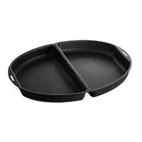 在飛比找蝦皮商城優惠-【BRUNO】BOE053-HALF 橢圓形分離式烤盤 (黑
