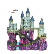 Nevenka Castle Aquarium Decorations for Betta Cichlid Goldfish Shrimps Crabs-2