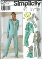 Simplicity Sewing Pattern 5867 Pants Shorts Jacket Knit Top Size 14-22