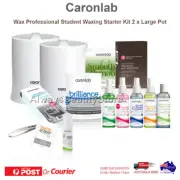 2 x 1L Pot Caronlab Wax Heater Professional Wax Starter Kit Caron Strip Hot Wax