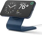 elago MS3 Charging Stand Compatible with MagSafe Charger - Premium Silicone Stand Compatible with iPhone 16/15/14/13/12 Series [Charger Not Included] (Jean Indigo)