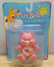Care Bears - HTF Love-a-lot Bear - MIP Poseable Figure 2002 - Play Along Inc.