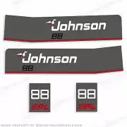 Fits Johnson 88hp SPL Outboard Decal Kit - Decal Reproductions in Stock!