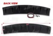 UNIVERSAL 34" x 6" SHARK 7-FIN CARBON LOOK REAR BODY LOWER WING LIP DIFFUSER