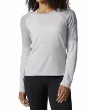 Adidas Women’s Climalite Performance C-Up Long Sleeve Tee Shirt Green Medium