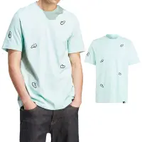 在飛比找Yahoo奇摩購物中心優惠-Adidas M Unden T 男 水藍色 刺繡 休閒 上