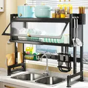 Dish Drying Rack Holder Double layers Drain Caddy Kitchen Drainer Storage Sink