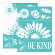"Bee Kind" Sunflower Silk Screen Stencils - DIY Home Decor & Fabric Bags - 2Pcs