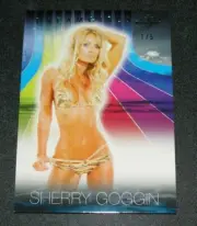 2017 Benchwarmer SHERRY GOGGIN Dreamgirls #118 Green Foil/5 Fitness America Sexy