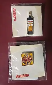 2 Averna Amaro Liqueur Pins New