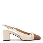 [Valentino Garavani] Valentino Garavani-With Heel Butter White/Tobacco-Donna 37.5