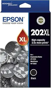 Epson 202XL - High Capacity - Black Ink Cartridge for XP-5100 WF-2860, Single Pack, C13T02P192