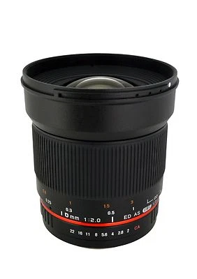Rokinon 16mm F2.0 Ultra Wide Angle Lens for Pentax - Model 16M-P