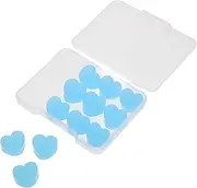GANAZONO 12pcs Anti-noise Noise Reduction Swimming Women Swimming Sky-blue Silica Gel