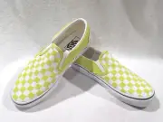 Vans Women's Classic Checkerboard Yellow Slip On Shoes - Size 7.5 NWB