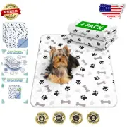Durable Reusable Puppy Pads - Multi-Functional Pet Training Pad Set of 4 (30x34)