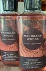 2 (TWO) MAHOGANY WOODS 10oz HAIR FACE & BODY WASH Men’s Bath and Body Works