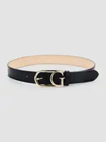 GUESS Black Lorelei Pant Belt Size: Small, Faux Leather