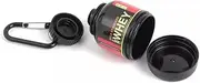 Emapoy Portable Protein Powder, Supplement Powder Container Storage To Go For Gym, Travel Supplement, Protein Powder Funnel With Durable Key-Chain, ‎100 Milliliters