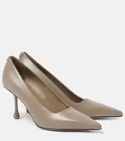 [Jimmy Choo] Jimmy Choo Ixia 80 leather pumps AU 10 beige